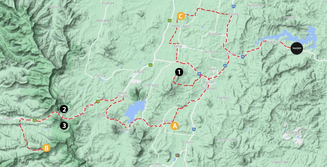 scenic rim tourist map